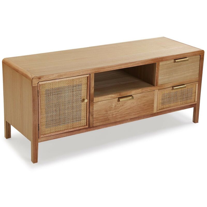 

Cómoda 3/C Y Puerta Rattan