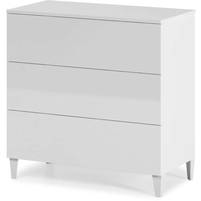 

Comoda 3 Cajones Pekin en acabado blanco 76 cm(alto)80 cm(ancho)40 cm(largo) Color BLANCO