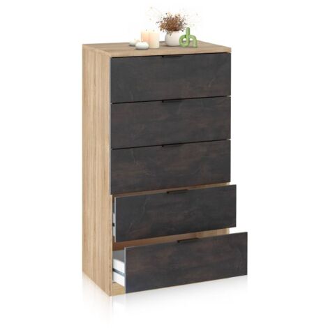 Cómoda Akari Roble Canadian - Óxido (ancho) x 110cm (alto)
