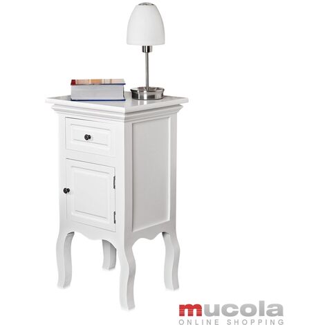 Cómoda Aparador Armario auxiliar Blanco armario lateral cajonera cajones cesta diseño Shabby antiguo decorativo decoración dormitorio NUEVO