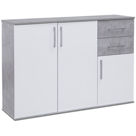Comoda Aparador Joana 3 Puertas y 2 Cajones