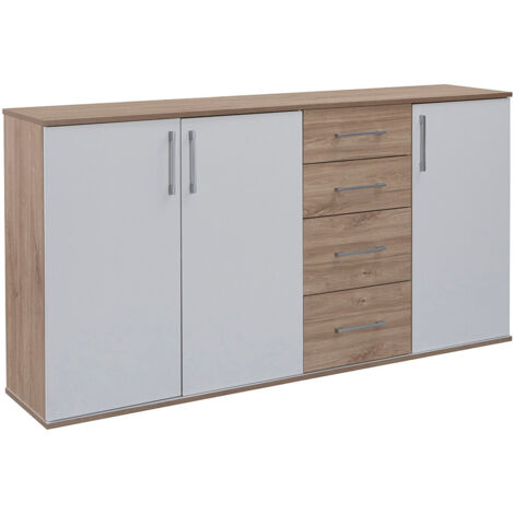 Comoda Aparador Joana 3 Puertas y 4 Cajones