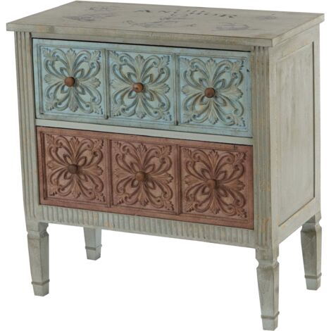 Cómoda Aveiro aparador mueble Shabby look, vintage, 80x79x40cm
