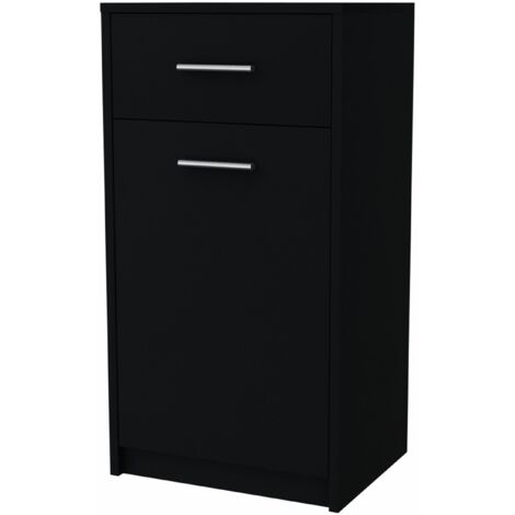 Cómoda BODO 1D1S NEGRA 1 puerta 1 cajón