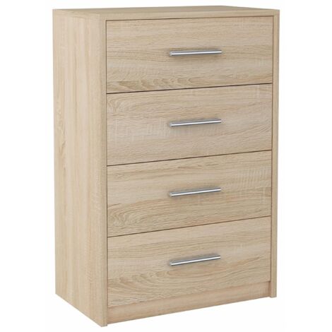 Cómoda BODO 60cm 4S SONOMA 4 cajones estante