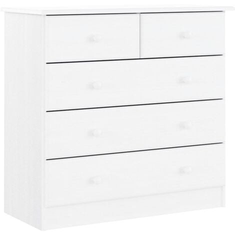 vidaXL Cajonera de madera contrachapada blanco brillante 40x50x76 cm