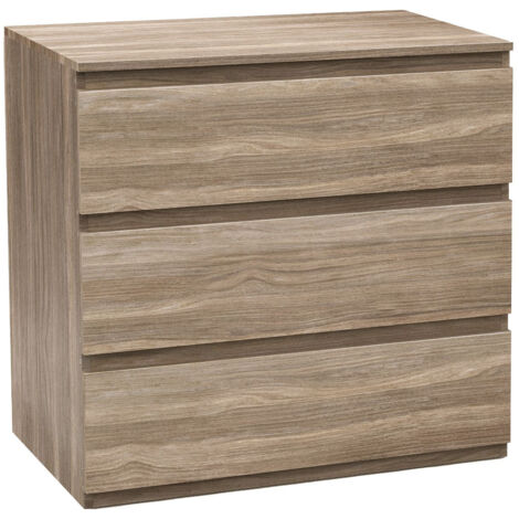 Cómoda de 3 Cajones SpaceQub 78x48x73cm 7house
