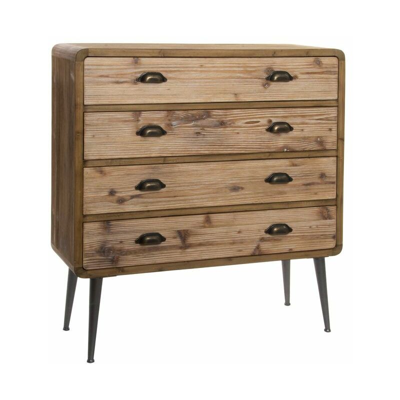

Cómoda DKD Home Decor Madera Metal (90 x 30 x 97 cm)