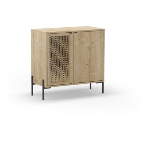 Cómoda Koivu 2 puertas Roble Negro (ancho) x 80,3cm (alto)
