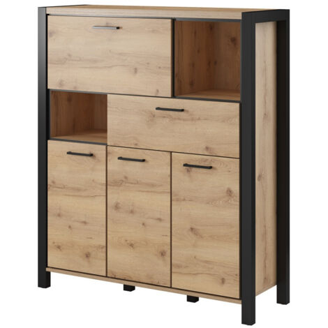 Cómoda Temire 108 , Con cajones y puertas, Número de cajones: 0, 140x120x41cm