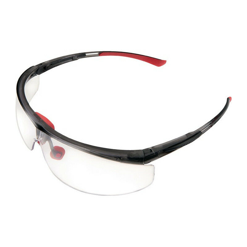 Image of Adaptc occhiali protettivi in rami neri/rossi di 166-1 piedi, occhiali transp.