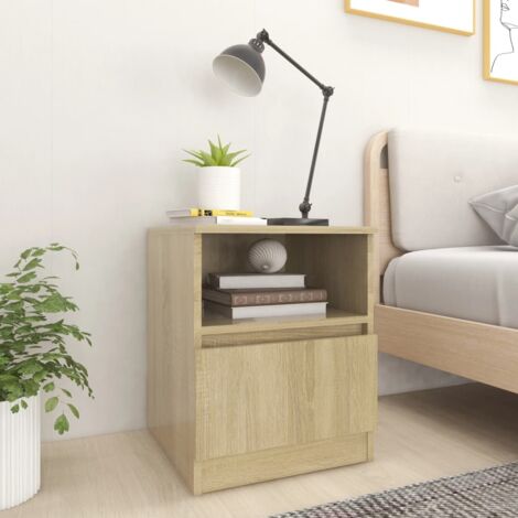 Comodini 2 pz Rovere Sonoma 40x40x50 cm in Truciolato