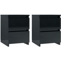 vidaXL Comodini 2 pz Rovere Sonoma 38x35x65 cm in Truciolato