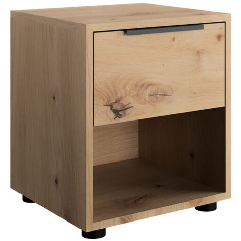 COMODINO 1C+1V CM. 38X35X44 H ROVERE ARTISAN- 1,0 pz