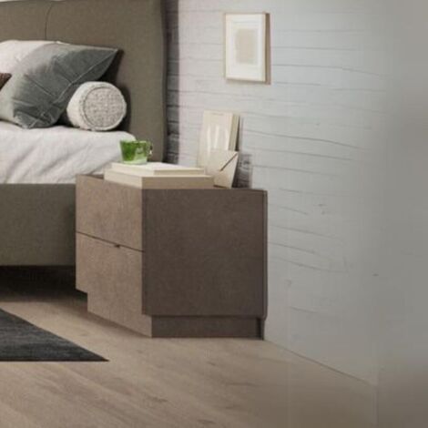 Comodino 2 cassetti Mustella colore bronzo