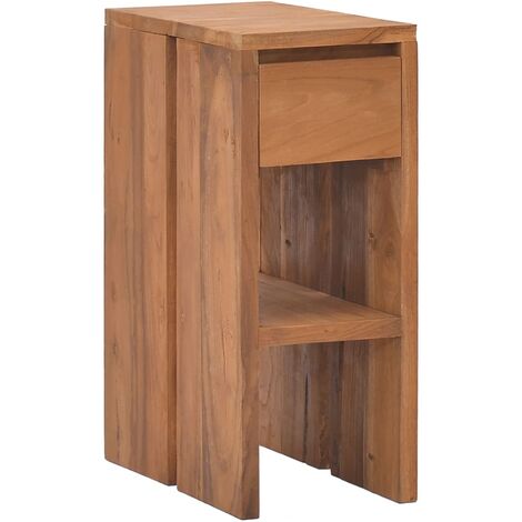 Comodino 20x35x50 cm in Legno Massello di Teak vidaXL
