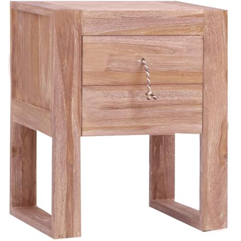 Comodino 40x30x50 cm in Legno Massello di Teak vidaXL