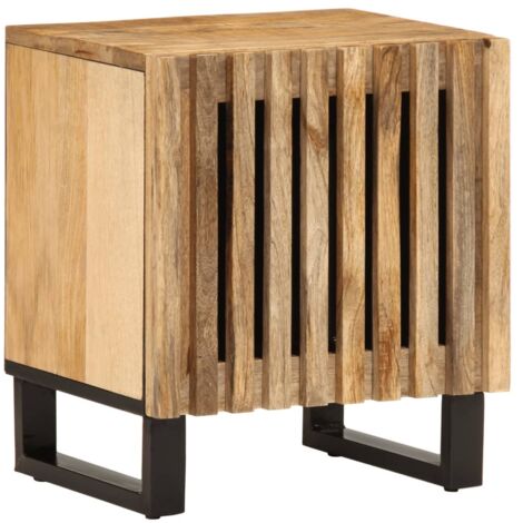 Comodino 40x34x46 cm in Legno Massello di Mango vidaXL