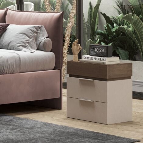 MONTEFIOREDESIGN Comodino a 3 cassetti Naike linea Chèrie disponibile in 3 colori