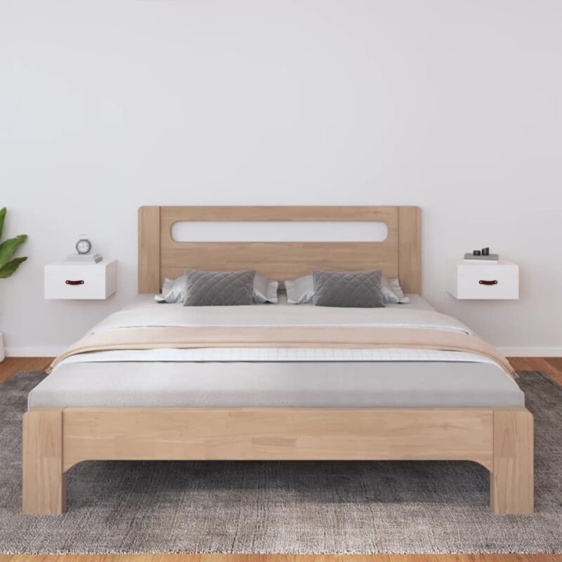 Comodini A Muro 2 Pz Bianchi 40x29,5x22 Cm Vidaxl