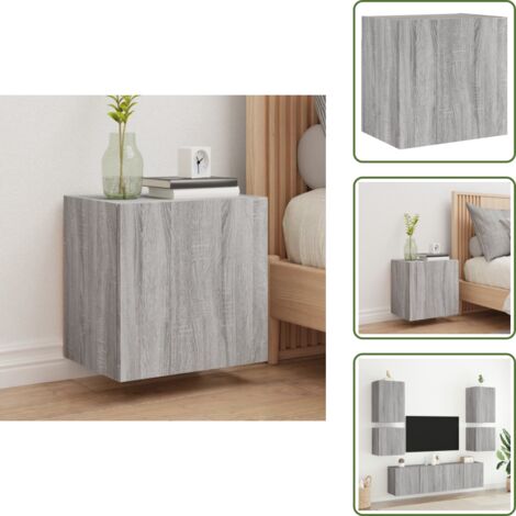 Comodino a muro - vidaXL Mobile TV Parete Grigio Sonoma 40,5x30x40 cm Legno Multistrato - Armadio TV