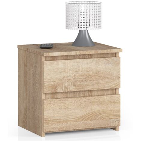 Comodino AKORD CL2 Sonoma Quercia 40 cm 2 cassetti 40x35x40 cm