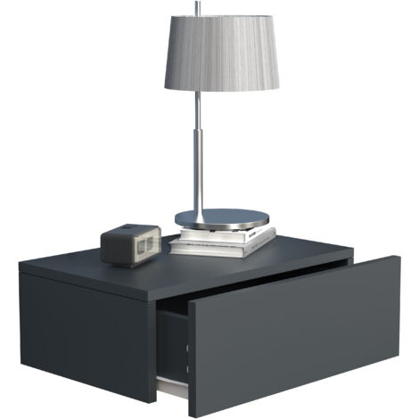 Comodino appeso a parete in legno Usal M 45 cm 15x45x30 - VCM