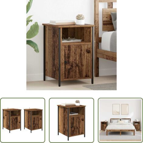 Comodino -  Armadio da Notte 2 pcs Legno vecchio 40 x 42 x 60 cm