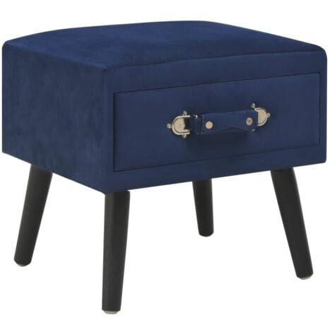 Comodino Blu Navy per Soggiorno e Camera da Letto 35x35x50 cm