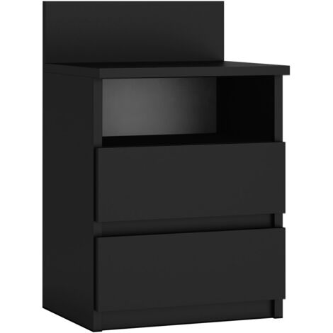 COMODINO CAMERA DA LETTO MALWA M1 NERO