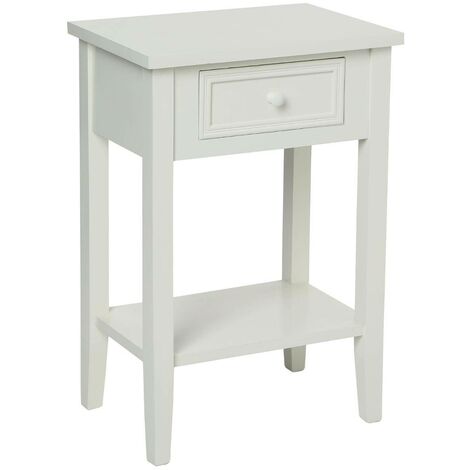 Comodino Charme bianco H67cm - Atmosphera créateur d'intérieur