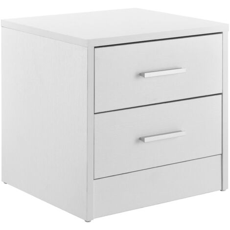 Comodino comodino 2 cassetti bianco 030004198