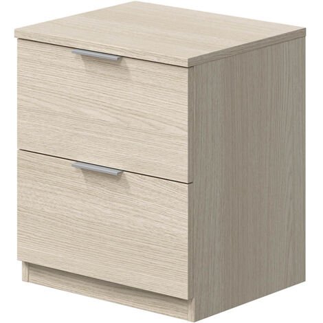 Comodino Con 2 Cassetti Per Camera Da Letto Cameretta Ragazzi Studio Ingresso Comò Settimino Zona Notte 38 x 33,5 x 45 cm Cm Colore Rovere