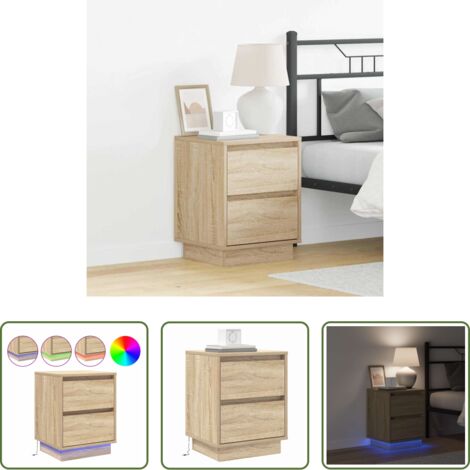 Comodino con cassetto -  Armadio da Notte con cassetto Rovere Sonoma 39 x 34,5 x 50 cm