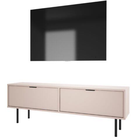 Comodino con cassetto e struttura, maniglia oro, cachemire, 50 x 40 x 58 cm
