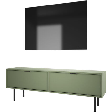 Comodino con cassetto e struttura, maniglia oro, Rockford Noce Scuro, 50 x 40 x 58 cm