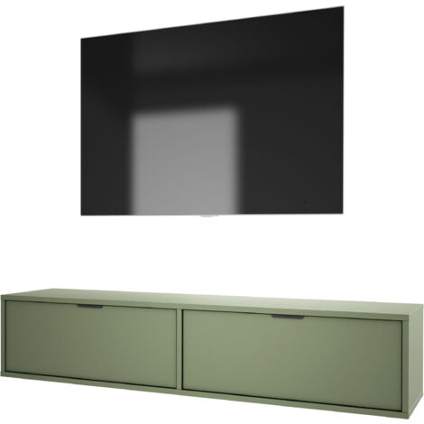 Comodino con due cassetti e struttura, maniglia oro, colore ROVERE CREMONA, 50 x 40 x 58 cm