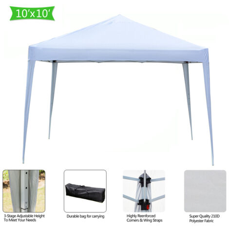 Comodino con Gambe in Metallo Bianco 40x35x69 cm