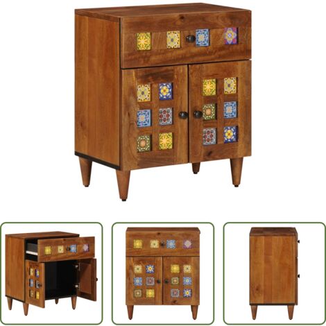 Comodino da camera -  Armadio da Notte con cassetto Marrone 50 x 33 x 60 cm