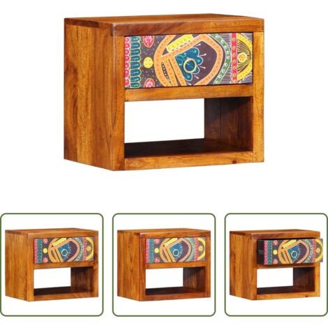 Comodino da parete - Armadio da Notte con cassetto Marrone 40 x 35 x 35 cm