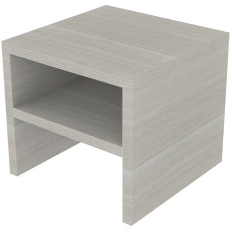 Comodino design moderno con ripiano - Ideale per camerette e hotel - Rovere rock