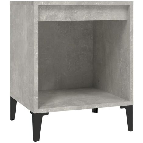 Comodino Grigio Cemento 40x35x50 cm vidaXL