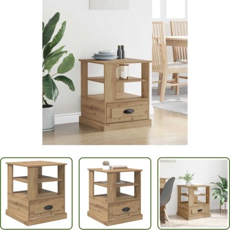 Comodino in legno -  Armadio da Notte Rovere artigianale 50 x 50 x 60 cm