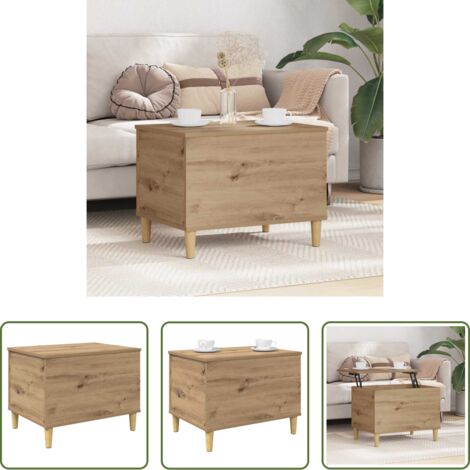 Comodino in legno -  Armadio da Notte Rovere artigianale 60 x 44,5 x 45 cm