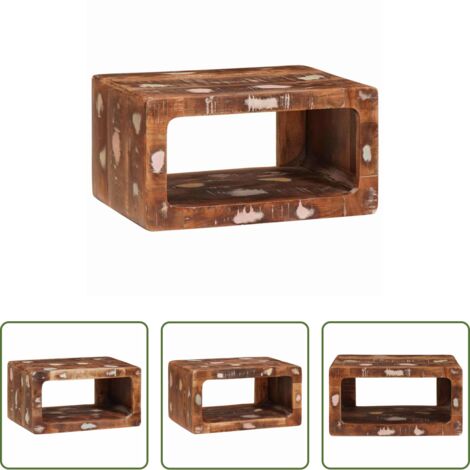 Comodino in legno -  Comodino Marrone 45 x 30 x 24 cm Legno Recuperato Massello