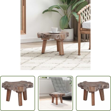 Comodino marrone -  Comodino Marrone 40 x 40 x 25 cm Legno Recuperato Massello