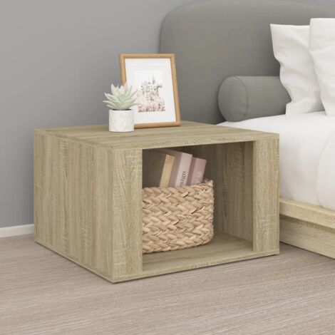 Comodino Mobiletto Moderno,Comodino da Camera,Tavolino comodino Rovere Sonoma 57x55x36 cm in Legno Multistrato -BN54674
