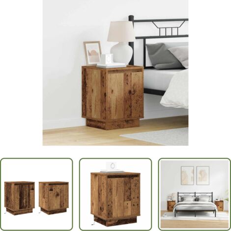Comodino moderno -  Armadio da Notte 2 pcs Legno vecchio 39 x 34,5 x 50 cm