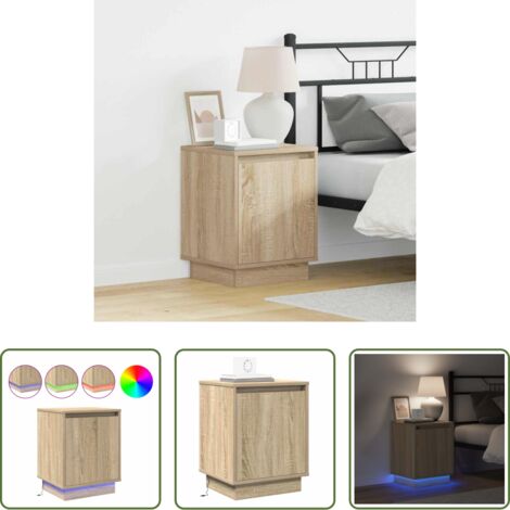 Comodino moderno -  Armadio da Notte Rovere Sonoma 39 x 34,5 x 50 cm