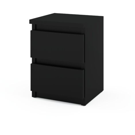 Comodino nero 30 cm 2S Mobili per camera da letto Nakastlik Loft
